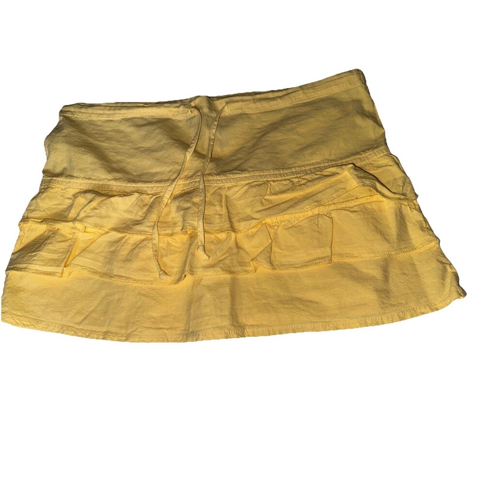 VTG Y2k Ruffle Cotton Mini Skirt RARE Coquette Ditsy Romantic Tennis Preppy S
